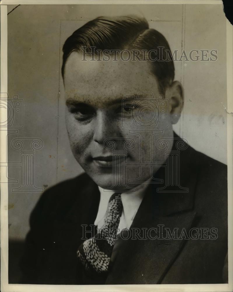 1928 Press Photo Albert Carnoveet - Historic Images