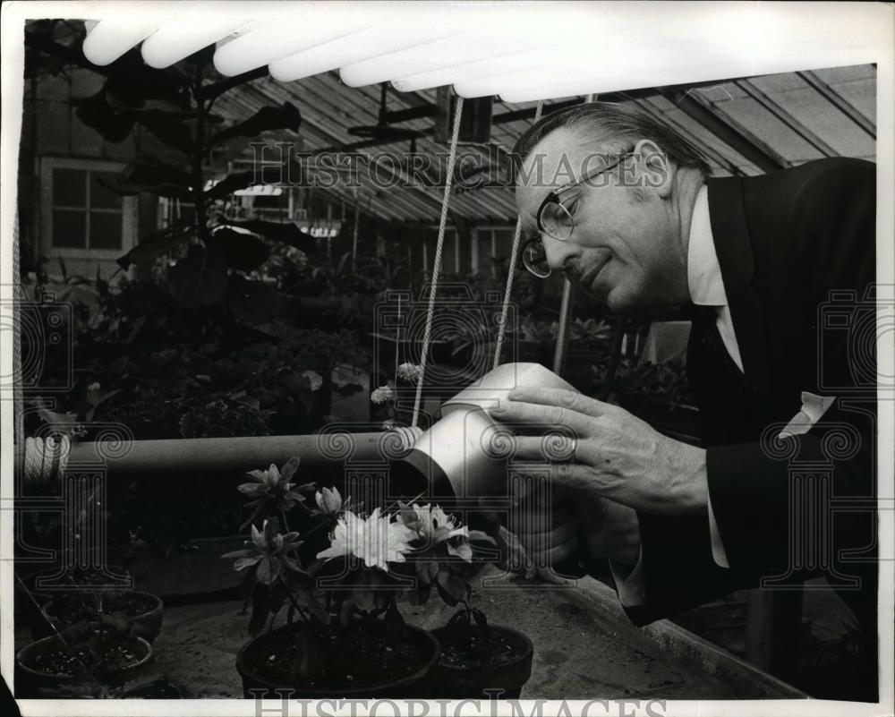 1970 Press Photo St Louis Mo David W Gates director of the Missouri Botanical - Historic Images