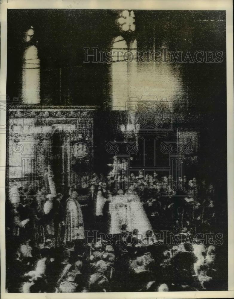 1934 Press Photo Princess Marina Greece becomes bride of Duke of Kent - Historic Images