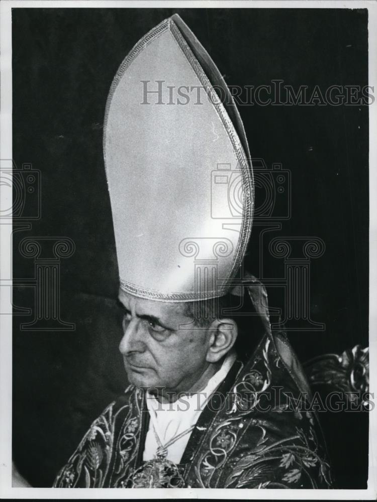 1968 Press Photo Pope Paul VI during a service at the Vatican - Historic Images