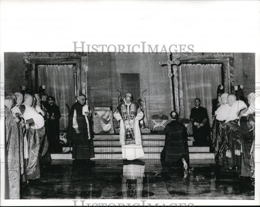 1965 Press Photo Vatican City Pope Paul VI Opens New College Of Cardinals - Historic Images