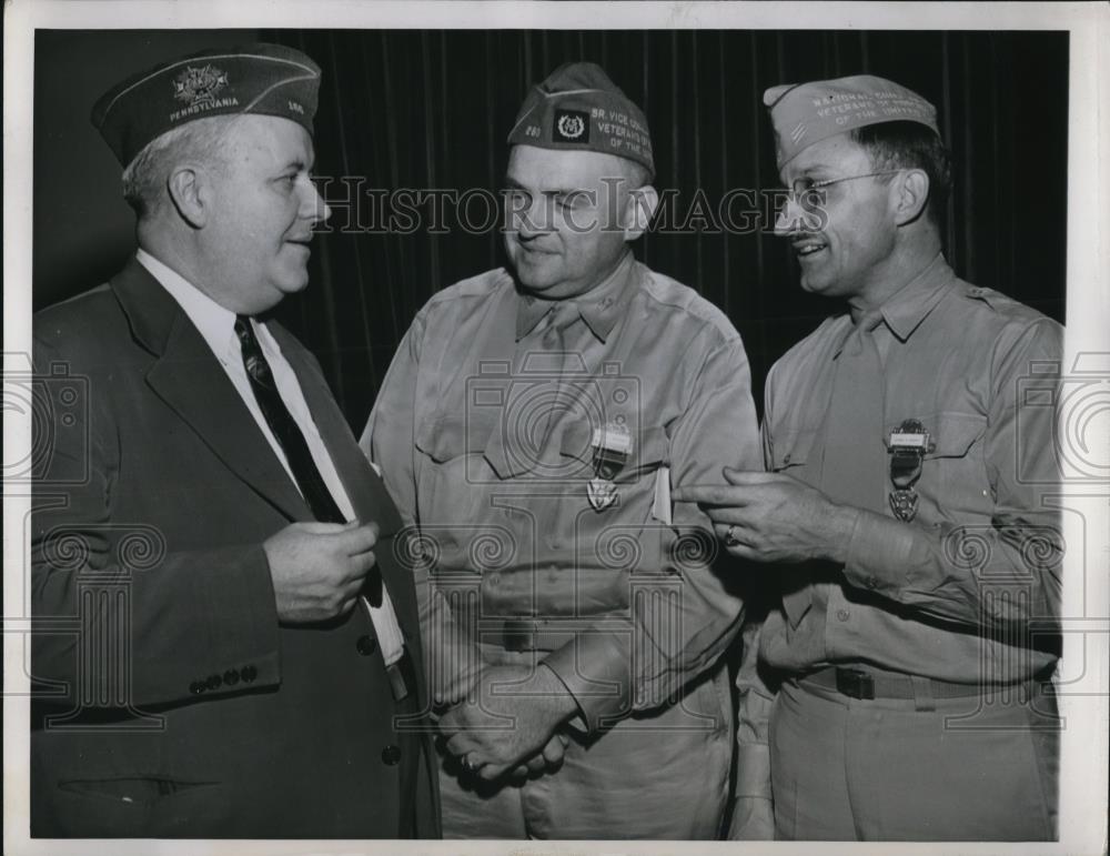 1944 Press Photo Veterans of Foreign Wars meeting in Chicago - Historic Images