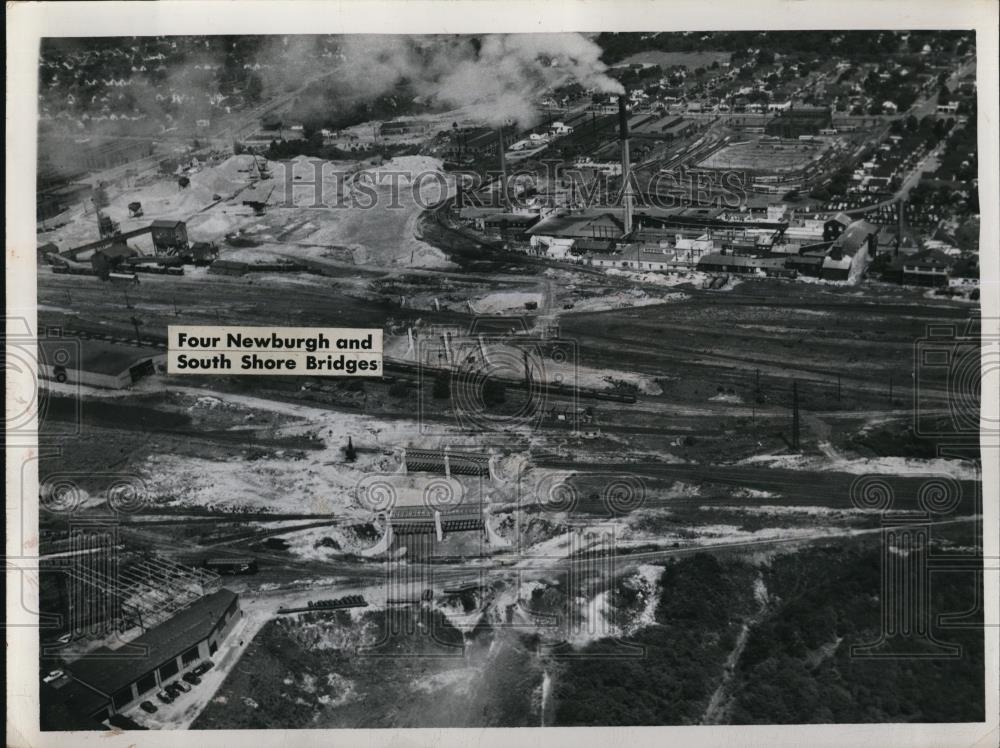 1948 Press Photo Willows Freeway at Four Newburgh and South shore Bridges - Historic Images