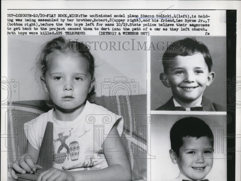 1958 Press Photo Eagerness to Get Back to the Project Caused Death for 2 Boys - Historic Images