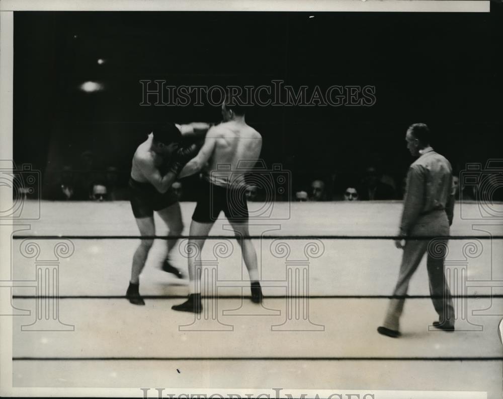 1932 Press Photo Ernie Schaaf Wins Over Paolino Uzcudun - nes23944 - Historic Images