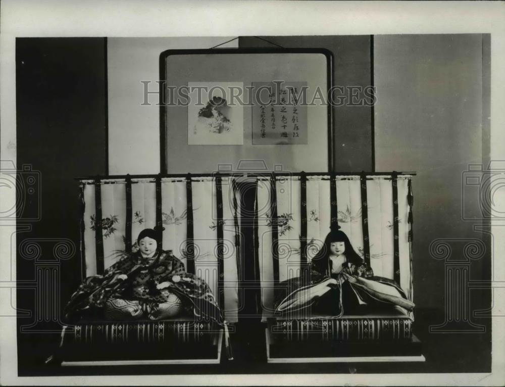 1932 Press Photo Dolls for Japanese Emperor&#39;s daughter by Guilo Co - Historic Images