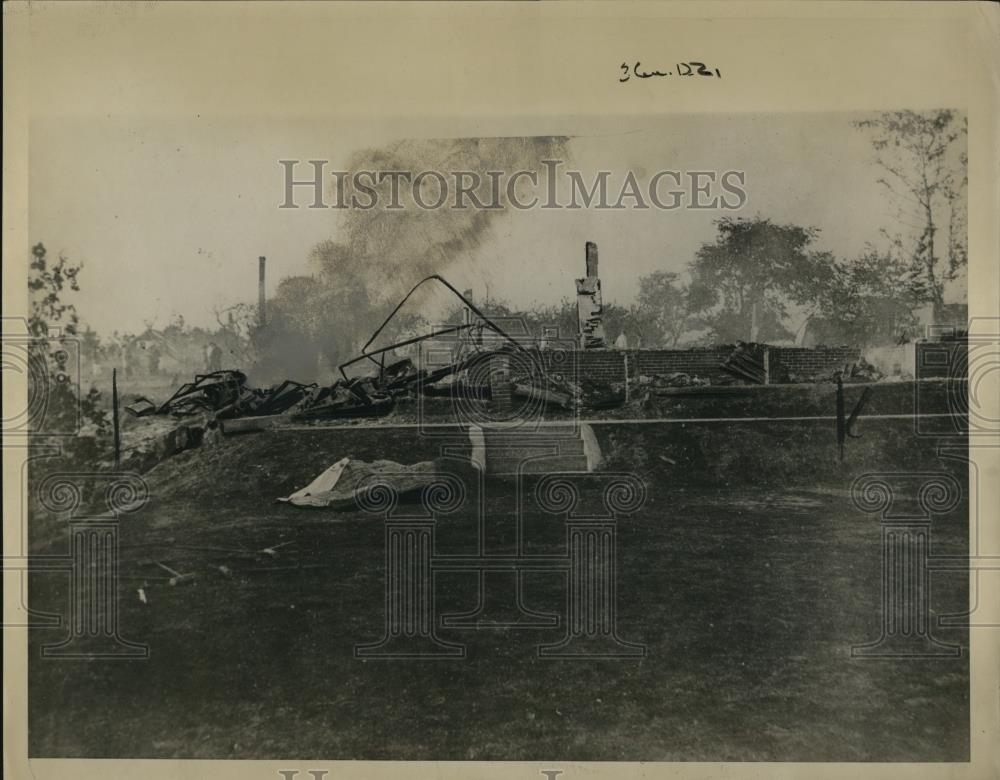 1924 Press Photo Ruins of Hillcress Hotel - Historic Images