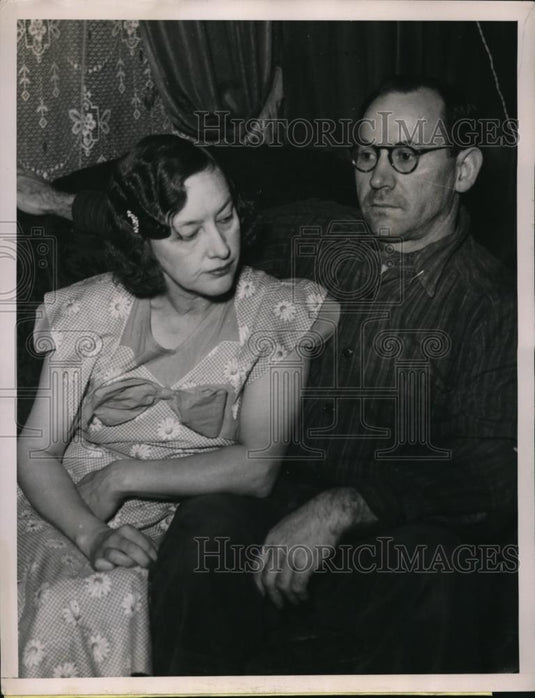 1935 Press Photo Mr & Mrs Varvin Freeman San Francisco Calif took poison acciden - Historic Images
