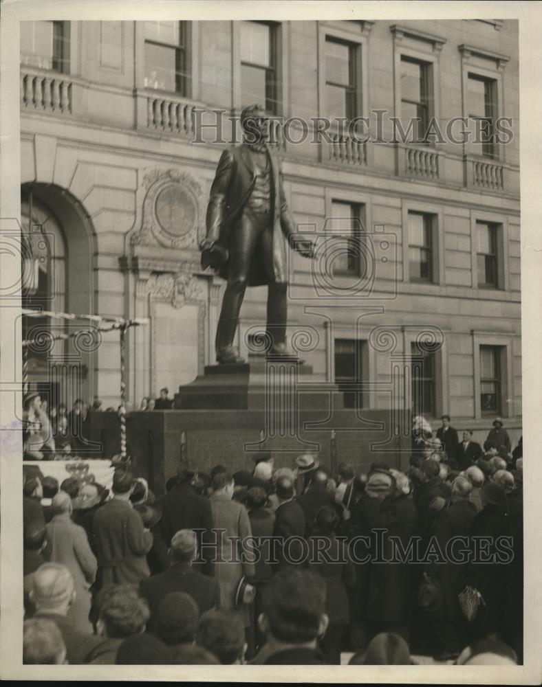 1932 Press Photo Lincoln Statue on Mall - Historic Images