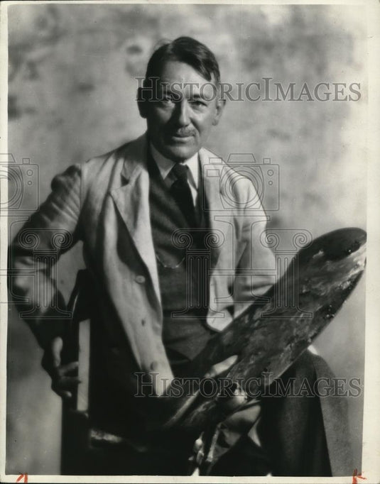 1944 Press Photo Wayne Adams, Sculpture - Historic Images