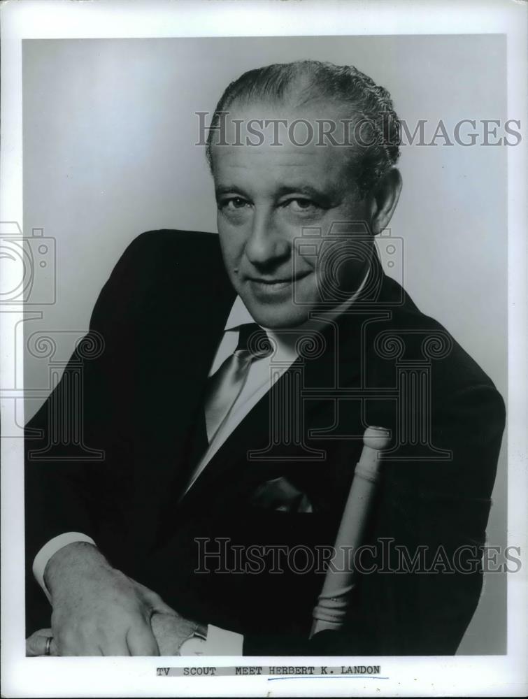 1969 Press Photo Herbert K. Landon, actor - Historic Images