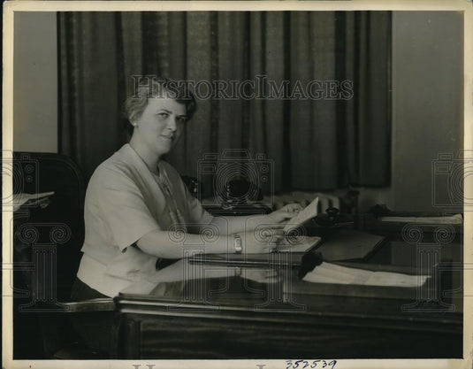 1936 Press Photo Barny S. Sweney, Master Reporting Company president - Historic Images