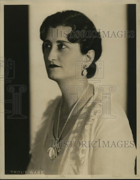 1931 Press Photo Cleveland Harpist Nell Steck - Historic Images