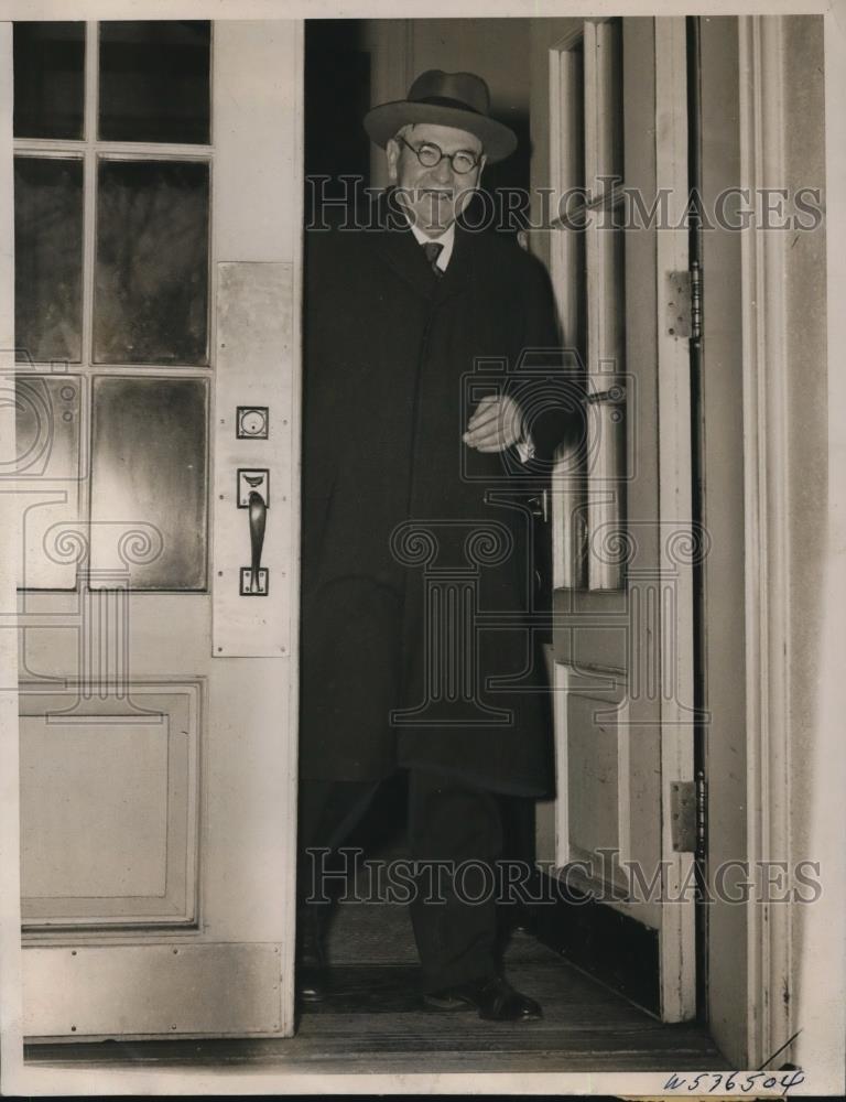 1940 Press Photo Associate Justice Harlan Fiske Stone leaves White House - Historic Images