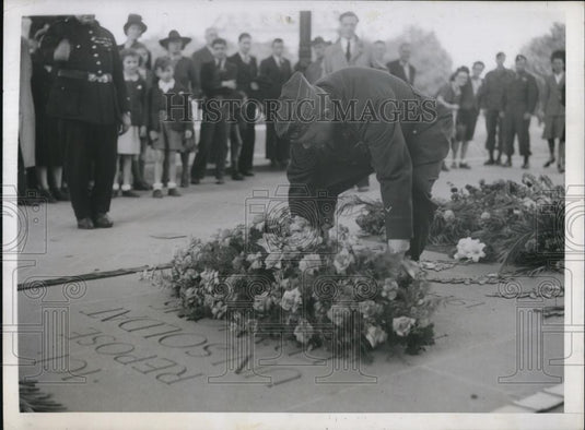 1945 Press Photo Jean A. Brunner, National Commander of Veterans of Foreign Wars - Historic Images