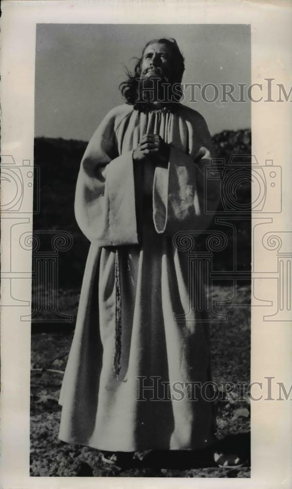 1949 Press Photo Millard Coody as Jesus Christ at Wichita Mountain Easter pagean - Historic Images