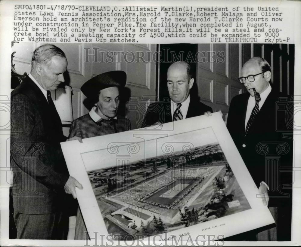 1970 Press Photo Cleveland Ohio Allistair Martin President of the United States - Historic Images