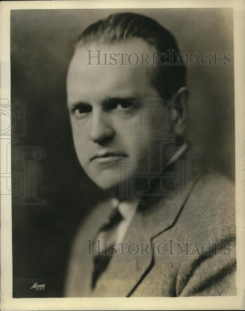 1930 Press Photo William Simmons Baritone Musician - Historic Images