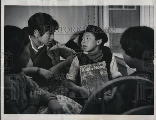 1963 Press Photo The children refugees at the British Pestalozzi Children's Home - Historic Images