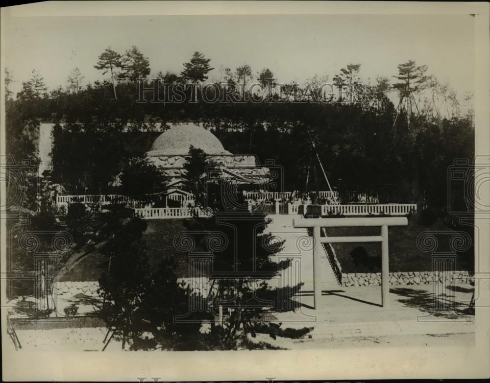 1929 Press Photo Tama ne Misasagi masoleum for Japanese Emperor Taisho - Historic Images