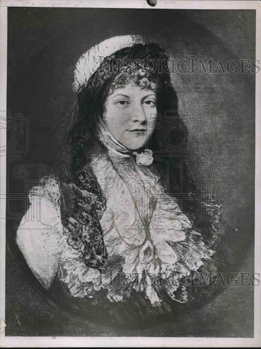 1937 Press Photo Portrait of Queen Charlotte, wife of King George III - Historic Images