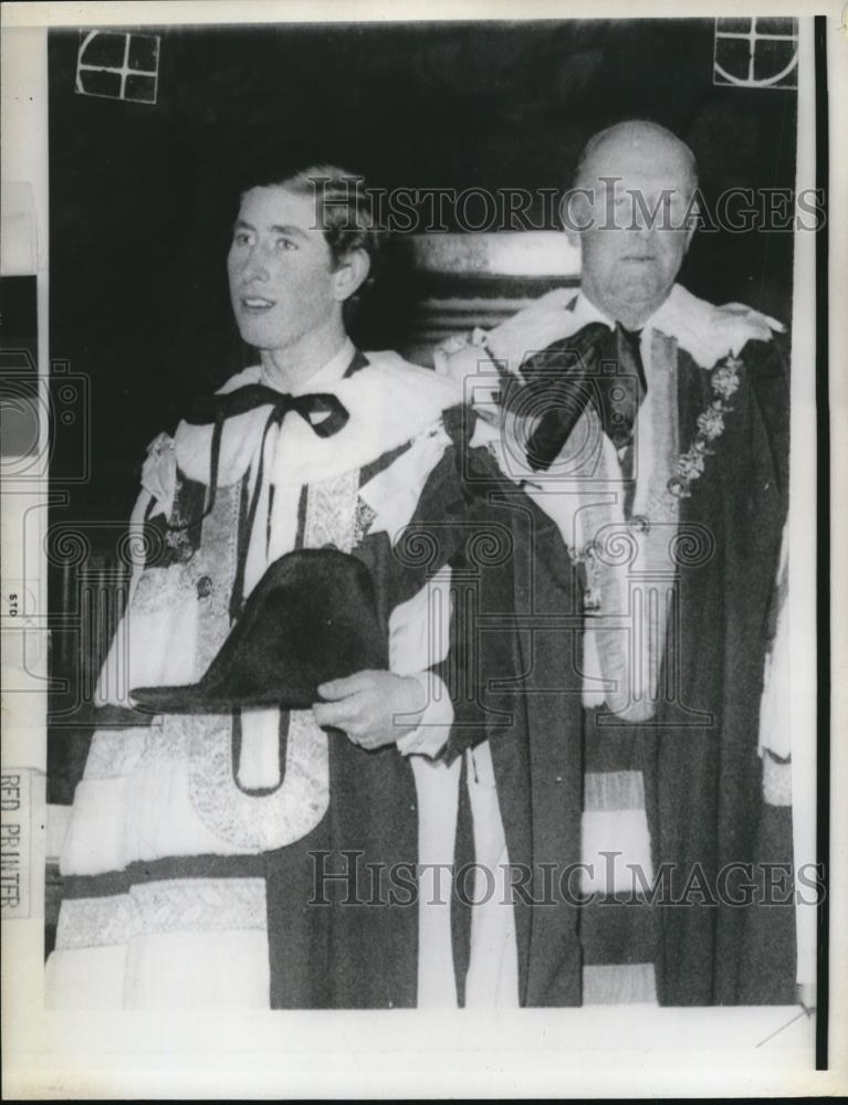 1970 Press Photo Prince Charles and Duke of Beaufort - Historic Images