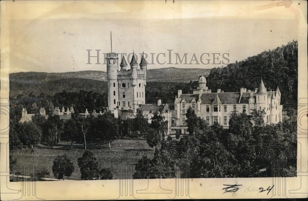 1936 Press Photo Balmoral Castle, Traditional Scottish Home of England&#39;s Kings - Historic Images