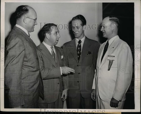 1944 Press Photo Chicago Dr C Rbt Starksm Dr SM Kanev, Del Sharcott - Historic Images