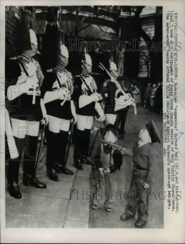 1959 Press Photo Undaunted commandos, Raymond and Paul Neil - Historic Images