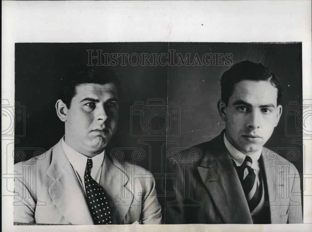 1944 Press Photo Guillermo Otto Alberto Sedlitz and Juan Antonio Eugeno Prieto - Historic Images