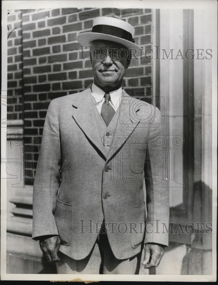 1933 Press Photo Albany New York, Charles E Walsh, National Guard Officer - Historic Images