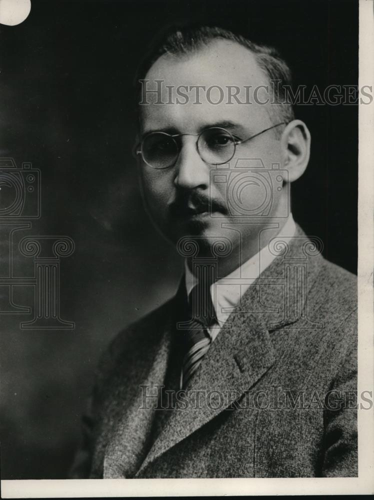 1929 Press Photo Donald A Laird director Colgate psych labs - Historic Images