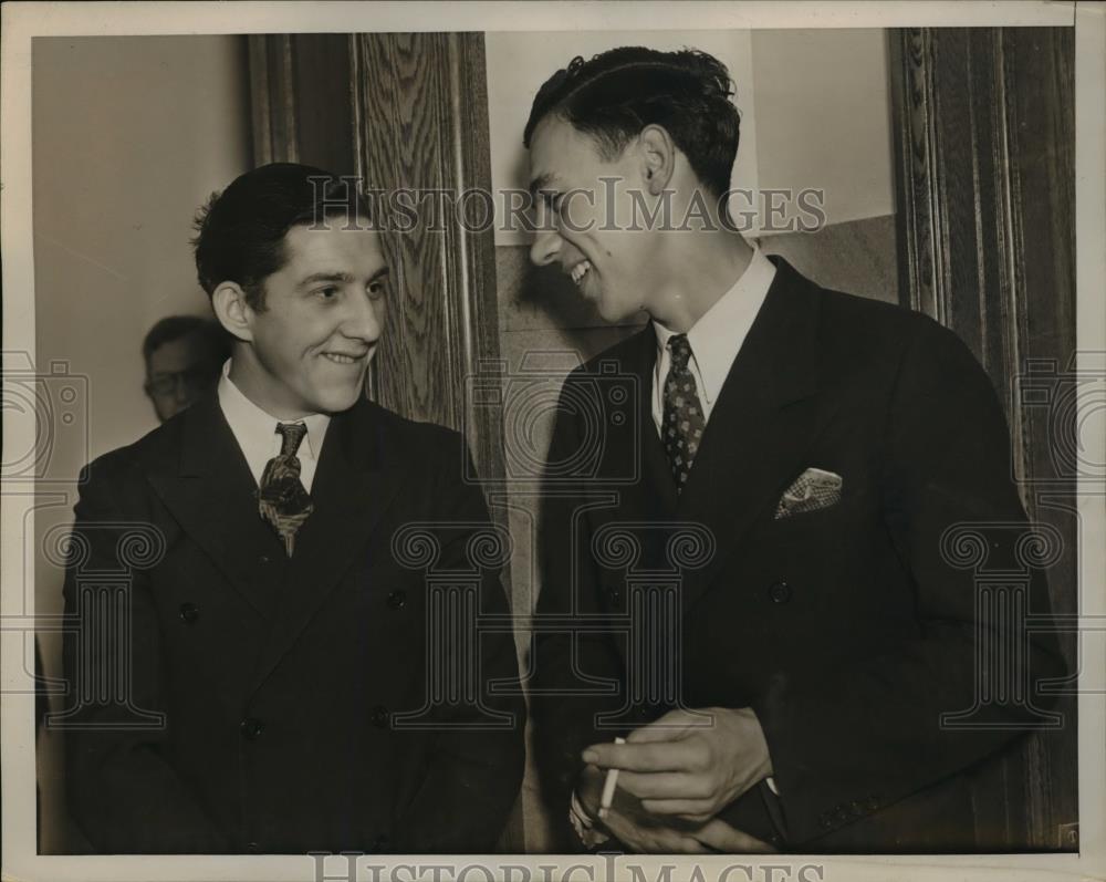 1938 Press Photo Walter Bries and Marvin Selover, two young men who found - Historic Images