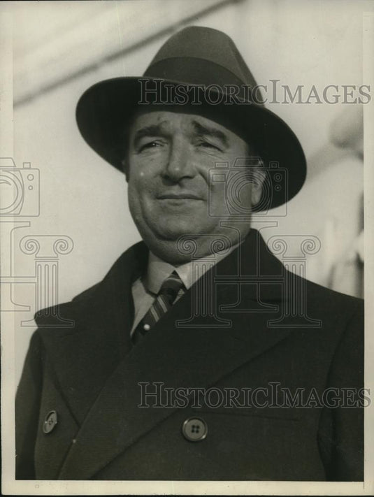 1929 Press Photo NYC Ottivio Scottio Italian impressario - Historic Images