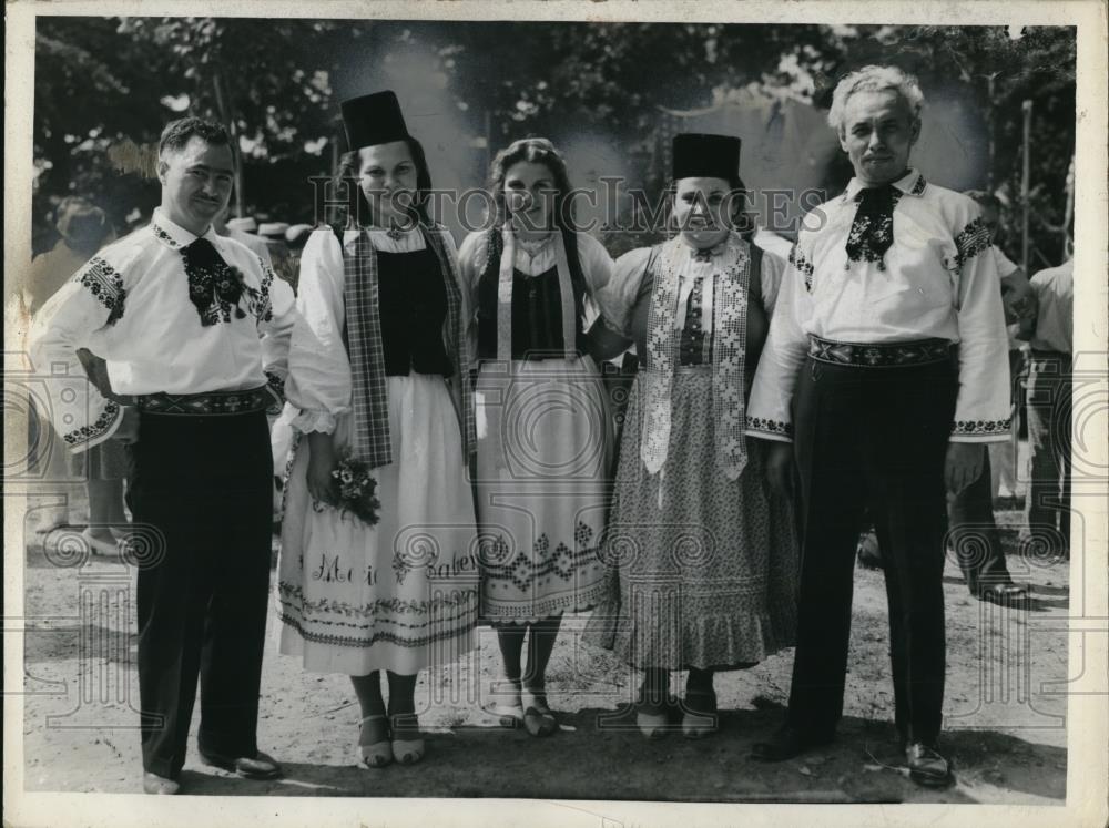 1945 Press Photo Martin Willesch, D. Scheel, H. Antonius, C. Chaky, A. Sterner - Historic Images