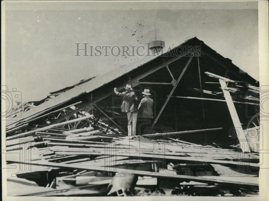 1929 Press Photo The Ogden Arsenal of the US Army is mostly in ruins as result - Historic Images