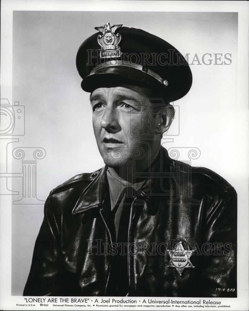 1964 Press Photo William Schallert in Lonely are the Brave - Historic Images