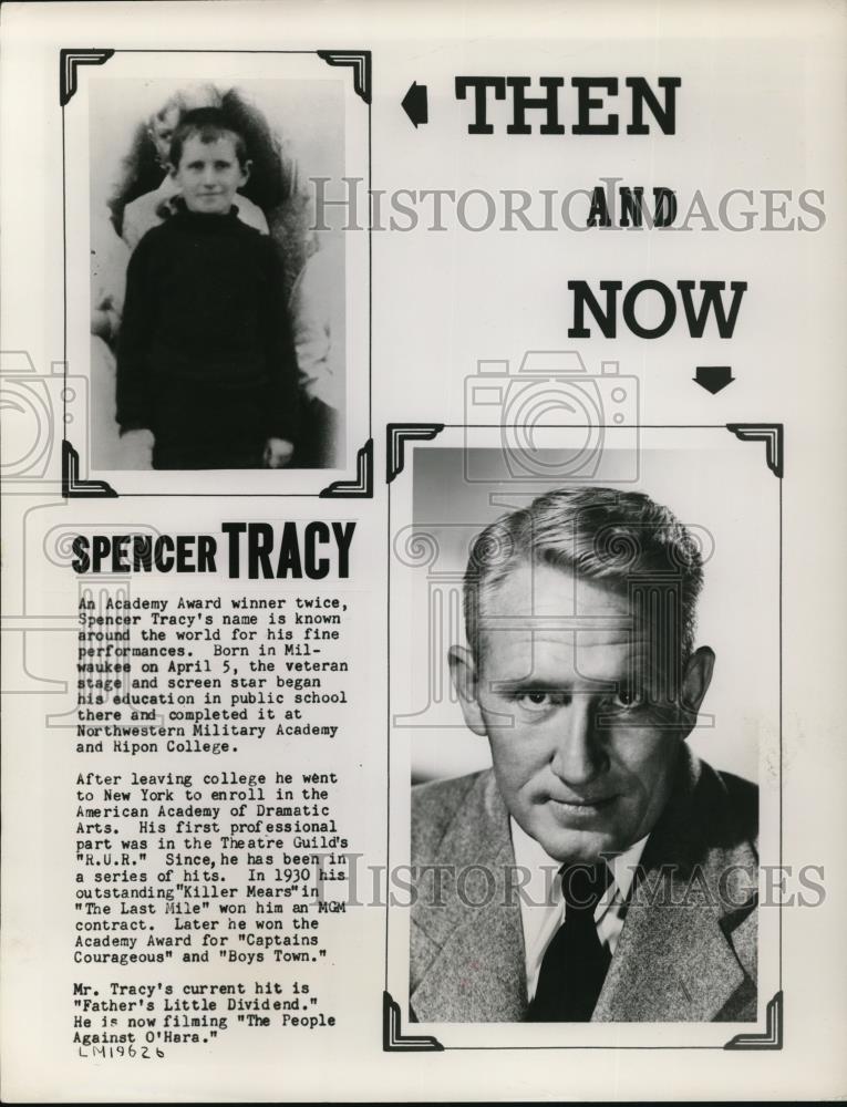1951 Press Photo Spencer Tracy in The People Against O&#39;Hara - Historic Images