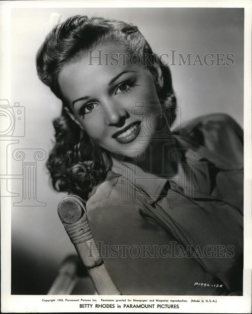1942 Press Photo Betty Rhodes - Historic Images