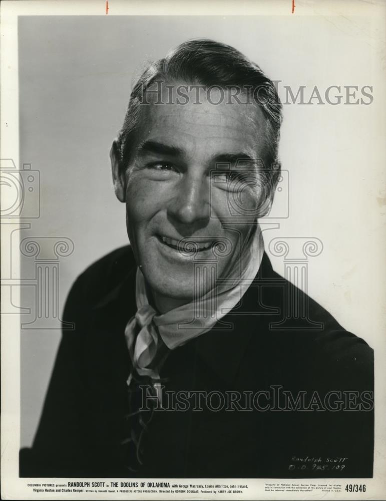 1978 Press Photo Randolph Scott Doolins Of Oklahoma - Historic Images