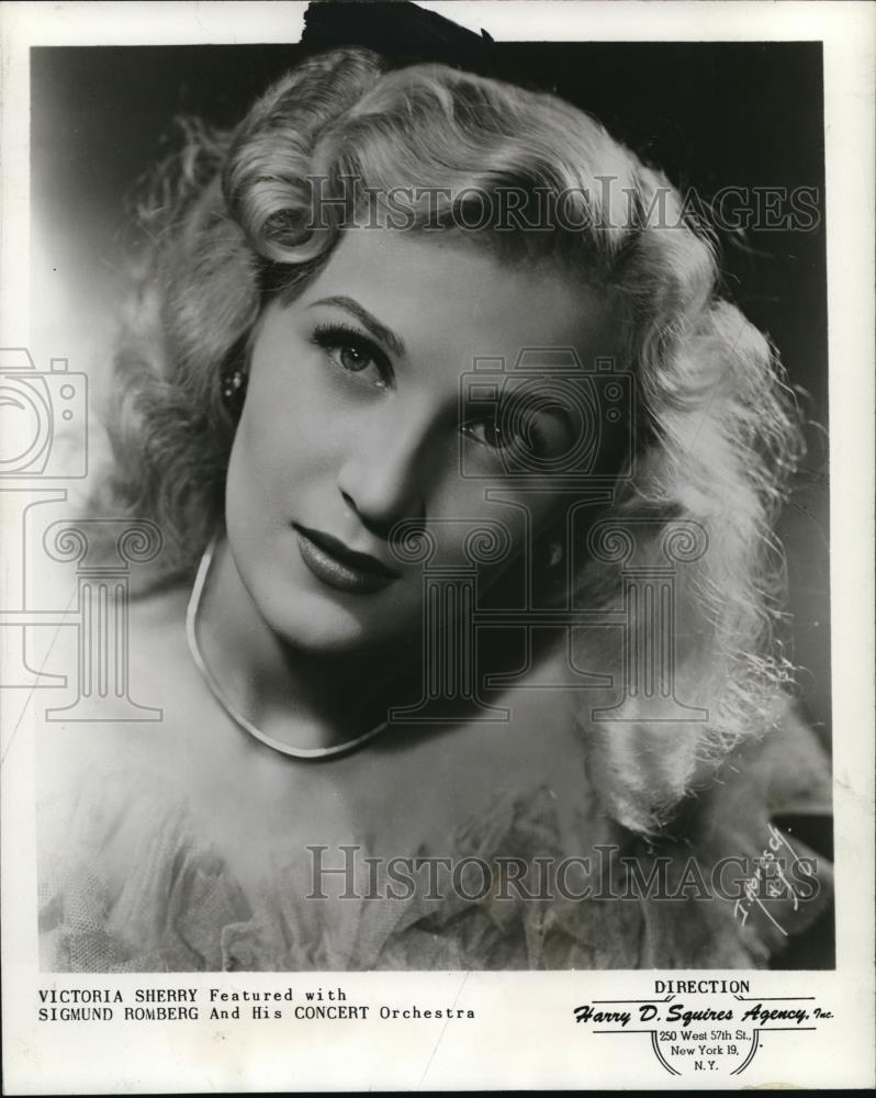 1949 Press Photo Victoria Sherry - Historic Images