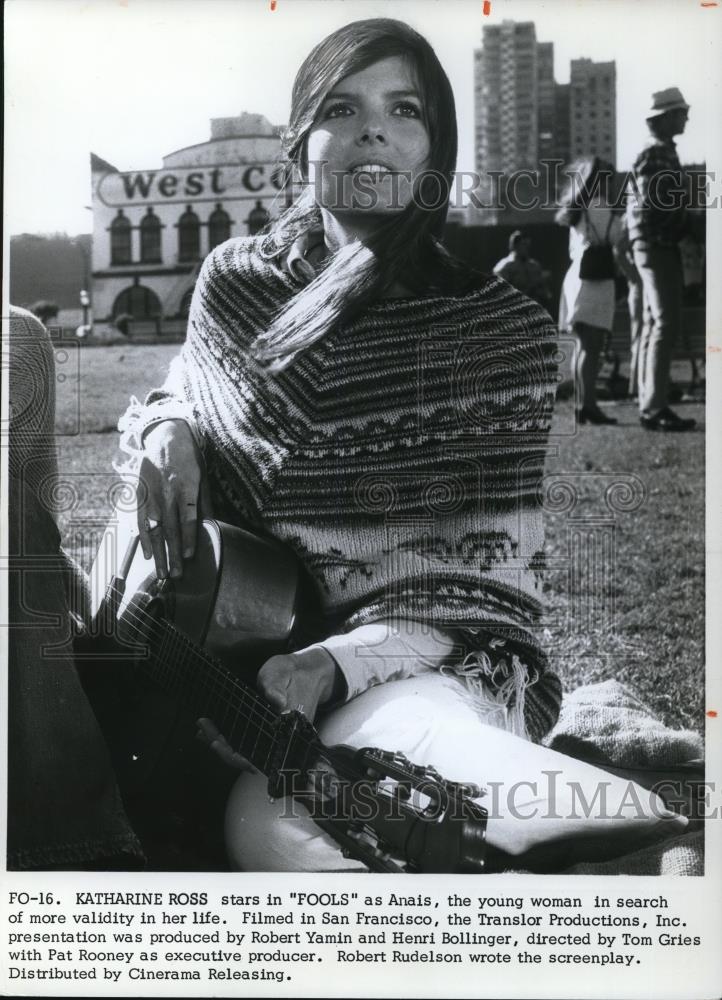 1971 Press Photo Katherine Ross in Fools - Historic Images