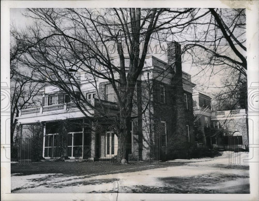 1945 Press Photo Pres.Franklin Roosevelt home in New york - Historic Images