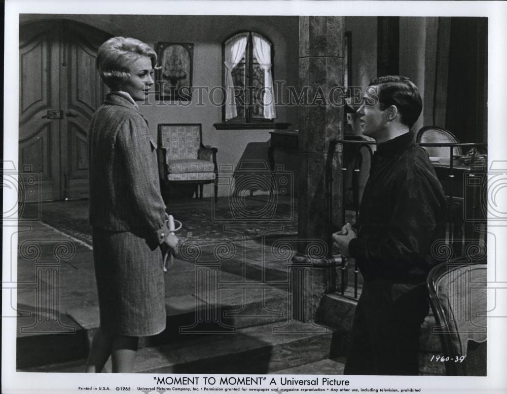 1966 Press Photo Jean Seberg & Sean Garrison in Moment to Moment - Historic Images