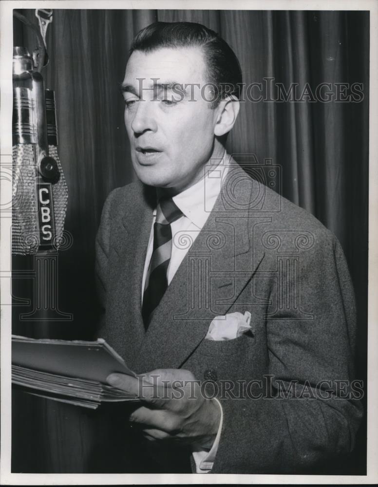 1944 Press Photo Walter Pidgeon in The Star and the Story - Historic Images