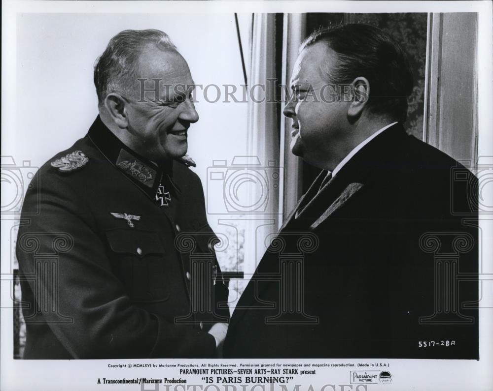 1966 Press Photo Orson Wells in Is Paris Burning? - 75 - Historic Images