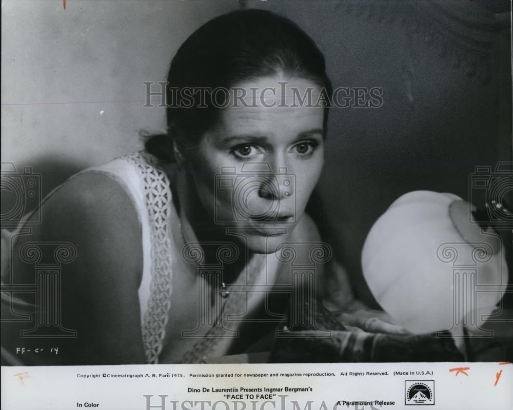 1976 Press Photo Liv Ullman in Face to Face - Historic Images