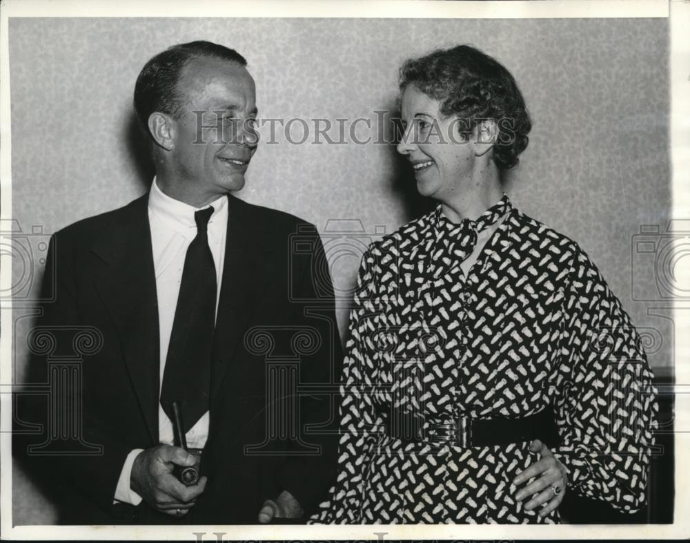 1936 Press Photo Col Theodore Roosevelt with wife - Historic Images