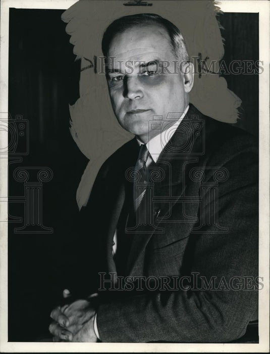 1937 Press Photo Mayor Burton - Historic Images