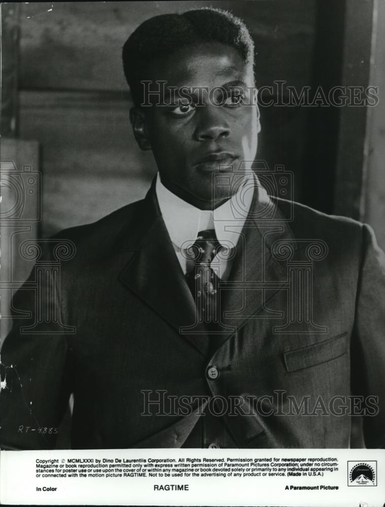 1981 Press Photo Howard E Rollins in Ragtime - Historic Images